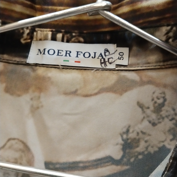 Unique print silky shirt from MOER FOJA - Picture 3 of 4